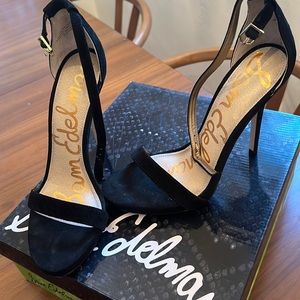 Sam Edelman Eleanor black suede heels